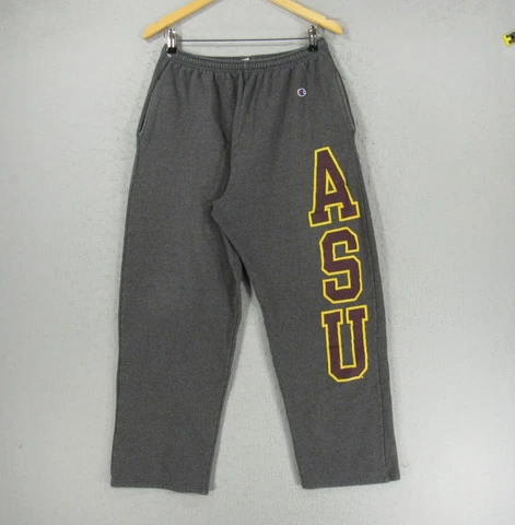 Arizona State Sun Devils Pants Mens Large Gray Joggers Basketball Gym Champion Cover