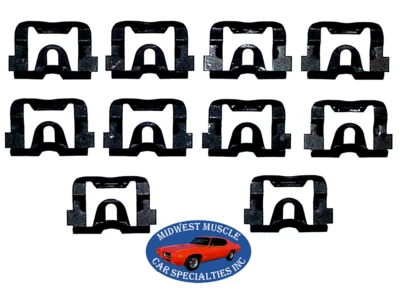 69-90 GM Front Windshield Rear Window Reveal Moulding Molding Trim Clips 10pcs S - Image 1 of 4