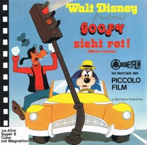 GOOFY: MOTOR MANIA (1950) WALT DISNEY - GERMAN SUPER 8 ca. 45 m COLOR / TON - Picture 1 of 2