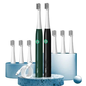 Cepillo de dientes eléctrico sónico SEJOY 3 modos 4 cabezales de repuesto recargables - Imagen 1 de 37