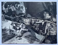 Rolf Sackenheim, Collage, handsignierte, 1960