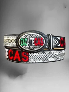 Cinto Zacatecas Vaquero Piteado Western Cowboy Style Gürtel Zacatecas - Bild 1 von 4