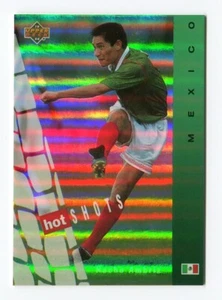 NACHO AMBRIZ FOIL 1994 Upper Deck World Cup Soccer Hot Shots #HS2 Mexico - Picture 1 of 2