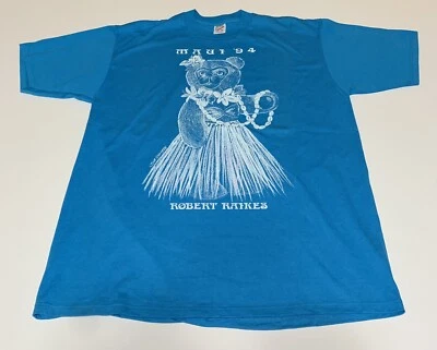 Camiseta De Colección Robert Raikes Original Oso de Peluche Talla XL Maui Hawaiana 1994 Foto 1 de 4