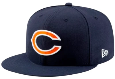 Chicago Bears Hat NFL On-Field New Era 59FIFTY Fitted Navy Blue "C" Logo NE Tech - Image 1 of 4