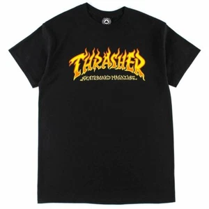 Camiseta para hombre Thrasher Fire con logotipo negro - Imagen 1 de 1