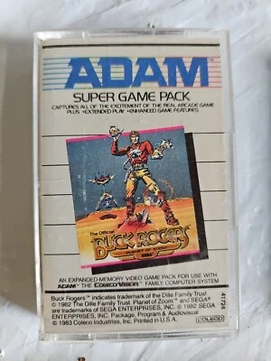 Buck Rogers Planet of Zoom Coleco Vision ADAM Super Game Pack Cassette Untest VG - Image 1 of 3