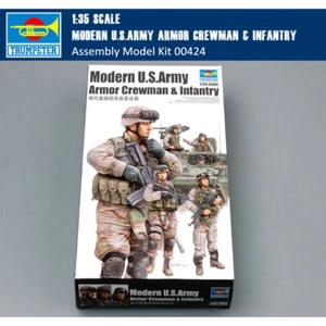 Trompetista 00424 1/35 Moderno Ejército de los Estados Unidos Armadura Tripulante Infantería Soldado Figuras Modelo - Imagen 1 de 7