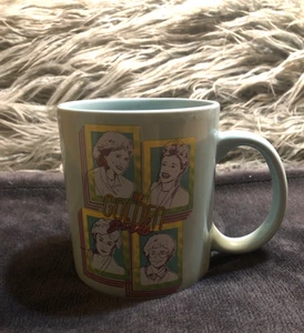 The Golden Girls in Retro Quadraten Keramik Kaffeebecher 20 Unzen Blau - Bild 1 von 6