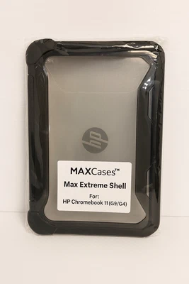 Max Extreme Shell Case for HP Chromebook 11 G3 G4 (Gray) Rugged Protective Cover - Image 1 of 4