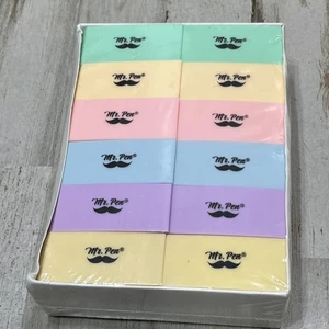 Mr. Pen ERASERS 24-Pack LARGE BLOCK PASTEL COLORS BRAND NEW SEALED. X17 - Picture 1 of 6