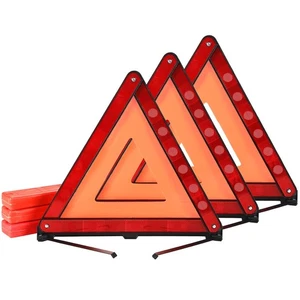 Emergency Warning Triangles | 3 Pack Road Emergency Warning Reflector Roadsid... - Imagen 1 de 6