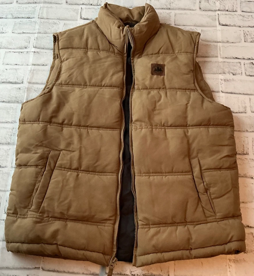 Field & Stream Original Outfitter Brown Puffer Vest Sleeveless Jacket Mens Med - Image 1 of 4