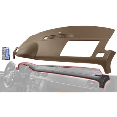 Dash Cover For 2007-2013 Chevrolet Silverado 1500 1-Piece Design Plastic - Image 1 of 4