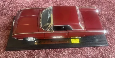 ANSON CLASSIC 1963 FORD THUNDERBIRD 1:18 DIECAST CAR - BURGUNDY - Image 1 of 3