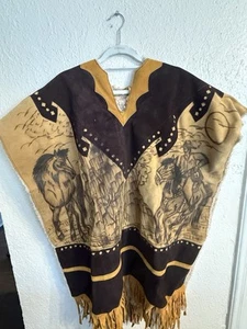 Poncho aus Rohhaut Handarbeit - Bild 1 von 3