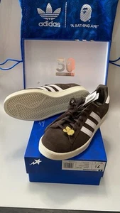 Size 7.5 - adidas BAPE x Campus 80s 30th Anniversary - Brown - Picture 1 of 1