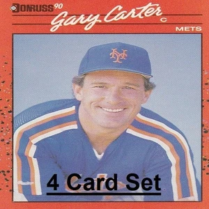 Gary Carter MLB Card Collection - 4 MLB Cards - Mets/Giants - Picture 1 of 5