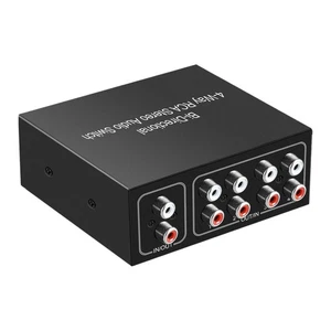 4 Ports Bi-Directional R L  Audio Switcher Box Audio Rotary  Plug and Play8911 - Bild 1 von 6