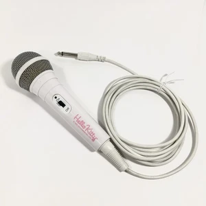 Hello Kitty Karaoke Microphone - White - 1/4 inch Plug-in, Rare, Tested! - Picture 1 of 10