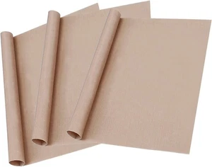 3 Pack Teflon Sheet For Heat Press, 12" x 16" Transfer Medium, Brown - Picture 1 of 8