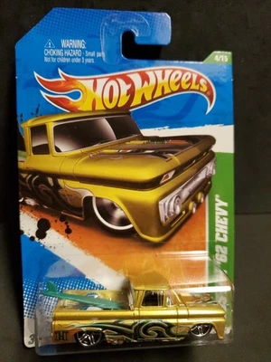 2011 Hotwheels Custom '62 Chevy Pickup Truck Treasure Hunt #54/244 - Image 1 of 3