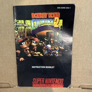 Donkey Kong Country 2 Super Nintendo Entertainment System SNES Manual Only - Picture 1 of 7