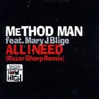 Method Man | Single-CD | All I need (Razor Sharp Remix, 3 versions/video, 200...