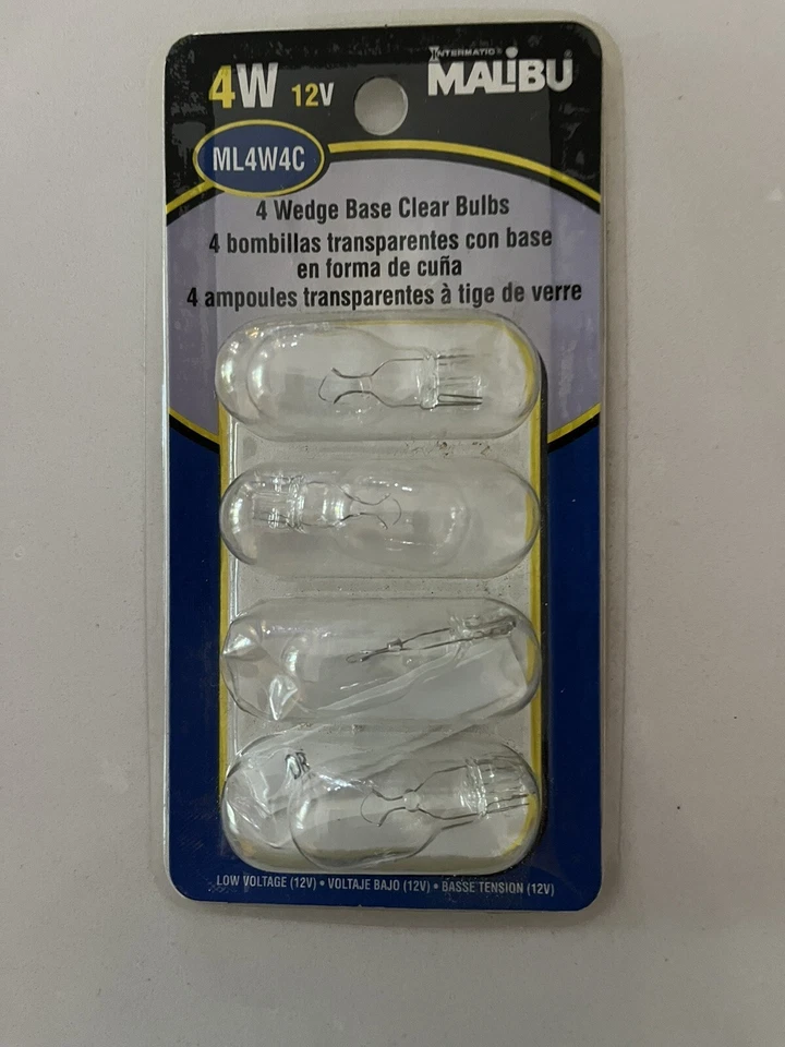 4pk Genuine Malibu Low Voltage Landscape Bulbs ML4W4C