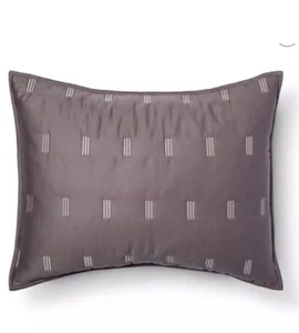 GREY DASH STITCH PILLOW SHAM STANDARD SIZE- Threshold™ - Picture 1 of 1