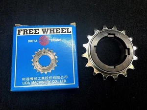 DICTA 1/8 Freewheel 16T BMX Single Speed chrome black hub suntour suzue haro gt - Picture 1 of 3