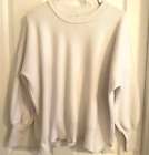 Prinbara Free People Look Alike Sweater White Oversized Long Sleeve Sz M