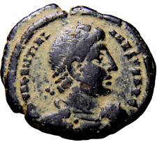 CERTIFIED Authentic Roman Coin Valentinian I, 364-375. Follis Gloria Captive