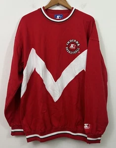 Vintage Indiana Hoosiers Basketball Sweatshirt Crewneck Sz XL Starter 90’s NEW - Picture 1 of 9