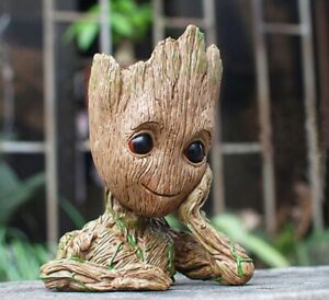 Baby Groot Planter Tree man Figure Flower Pot Guardians of The Galaxy Pen Holder