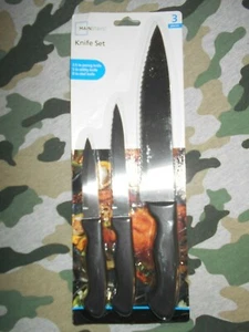 Mainstays 3 Pc Kitchen Knife Set...1 Pairing...1 Utility & 1 Chef Knife - Picture 1 of 1
