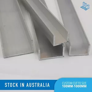 Aluminium Channel U Channel 6060/T5 | 6082/T6 Frame | 100mm-1000m | Various Size - Picture 1 of 19