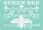 Queen Bee Stencil DIY Stencil Pochoir de la reine des abeilles Crown Stencil .38