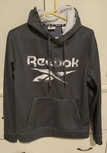 Reebok  Hoodie Sweatshirt Mens Medium Gray Pullover Camo - Picture 1 of 9