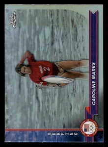 2024 TOPPS CROMATO REFRATTORE MARCHI CAROLINE OLIMPICI STATUNITENSI #186 - Foto 1 di 2