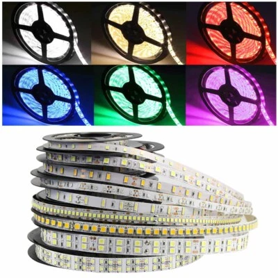 16.4ft LED Strip 3528 2835 3014 5050 5054 5630 5730 7020 SMD Flexible Light 12V - Image 1 of 4