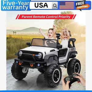 2 Seaters Kids Ride on Truck with Remote Control 24V 7Ah Battery 4 Motors Music - Picture 1 of 8