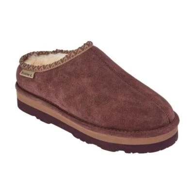 BEARPAW slip on Lucille Slipper Water & Stain-Repellent Suede Mule Shoes NEW - Image 1 of 4