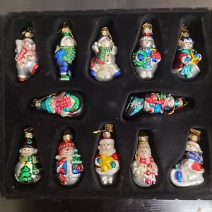 Thomas Pacconi 2002 Classics Set of 12 Snowman Ornaments without OrigBox - Picture 1 of 6
