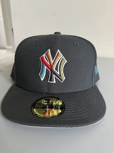 Men's New Era Gray New York Yankees Multi-Color Pack 59FIFTY Fitted Hat - 7 5/8 - Picture 1 of 3