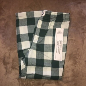 NWT- GAP Kids Boys Size 4. Green And Cream Check Print PJ Pants MSRP $24 - Picture 1 of 16