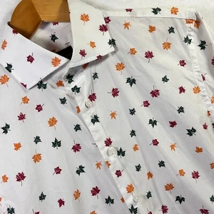 Profuomo Maple Leaf Slim Fit Italian Inspired Design Shirt Size 14.5" - Picture 1 of 8