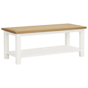 Tidyard Wooden Coffee Table with Storage Shelf Oak Wood Sofa and Couch End E0B3 - Picture 1 of 6