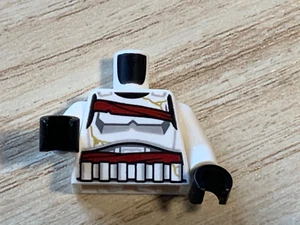 LEGO Star Wars part - NIGHT TROOPER MINIFIGURE TORSO from 75412 WHITE 6508211 - Picture 1 of 1