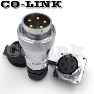 WS28 5pin Waterproof Connector,25A 250V High Voltage Electronic Power Connector - Image 1 of 4